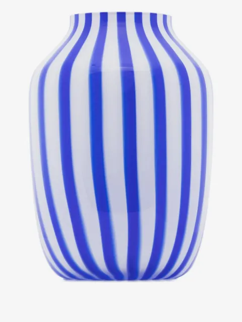 HAY Juice striped glass vase (28 cm)