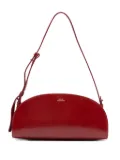 A.P.C. Demi-Lune leather shoulder bag - Red