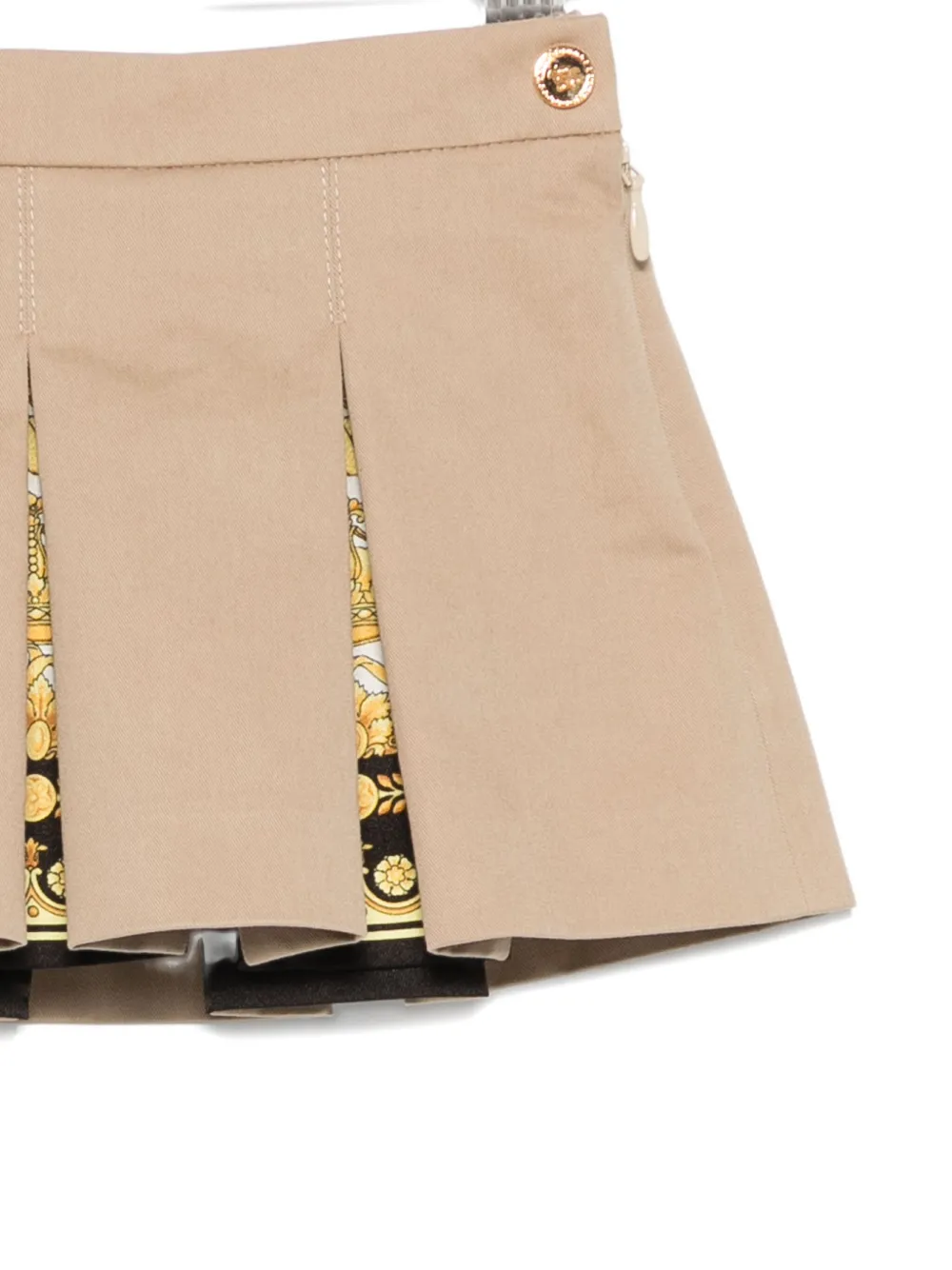 Versace Kids Plooirok Beige
