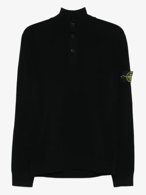 Stone Island pull à patch logo