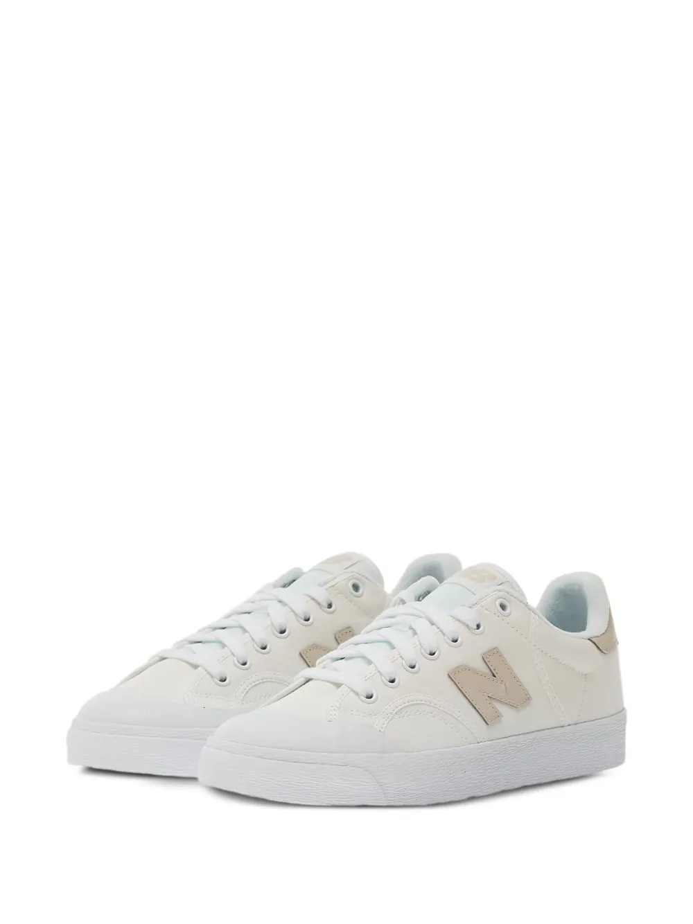 New Balance 100 canvas leather sneakers White