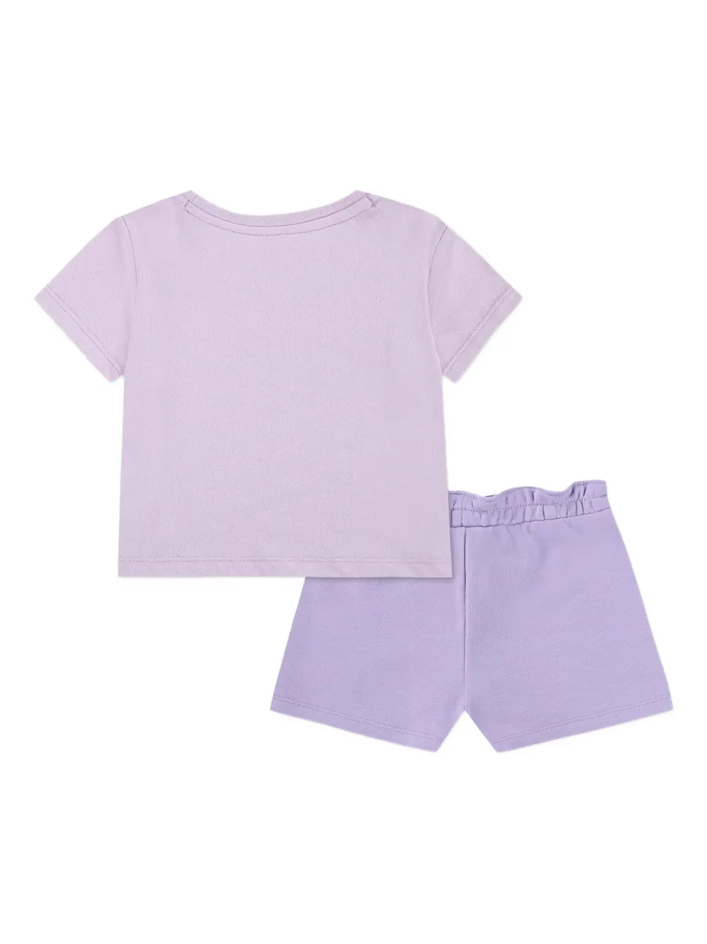 Nike Kids logo-embroidered shorts set Paars