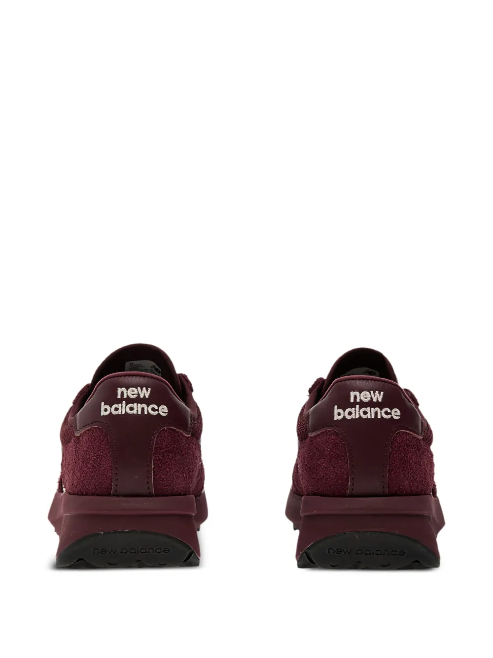 New Balance 370 suede mesh sneakers Red