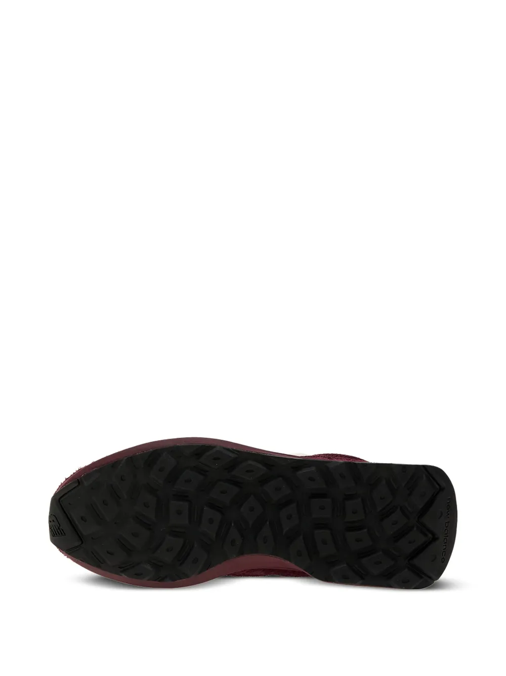 New Balance 370 suede mesh sneakers Red