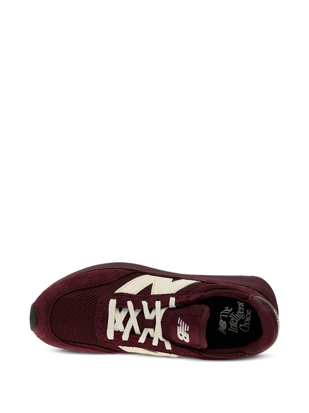 New Balance 370 suede mesh sneakers Red