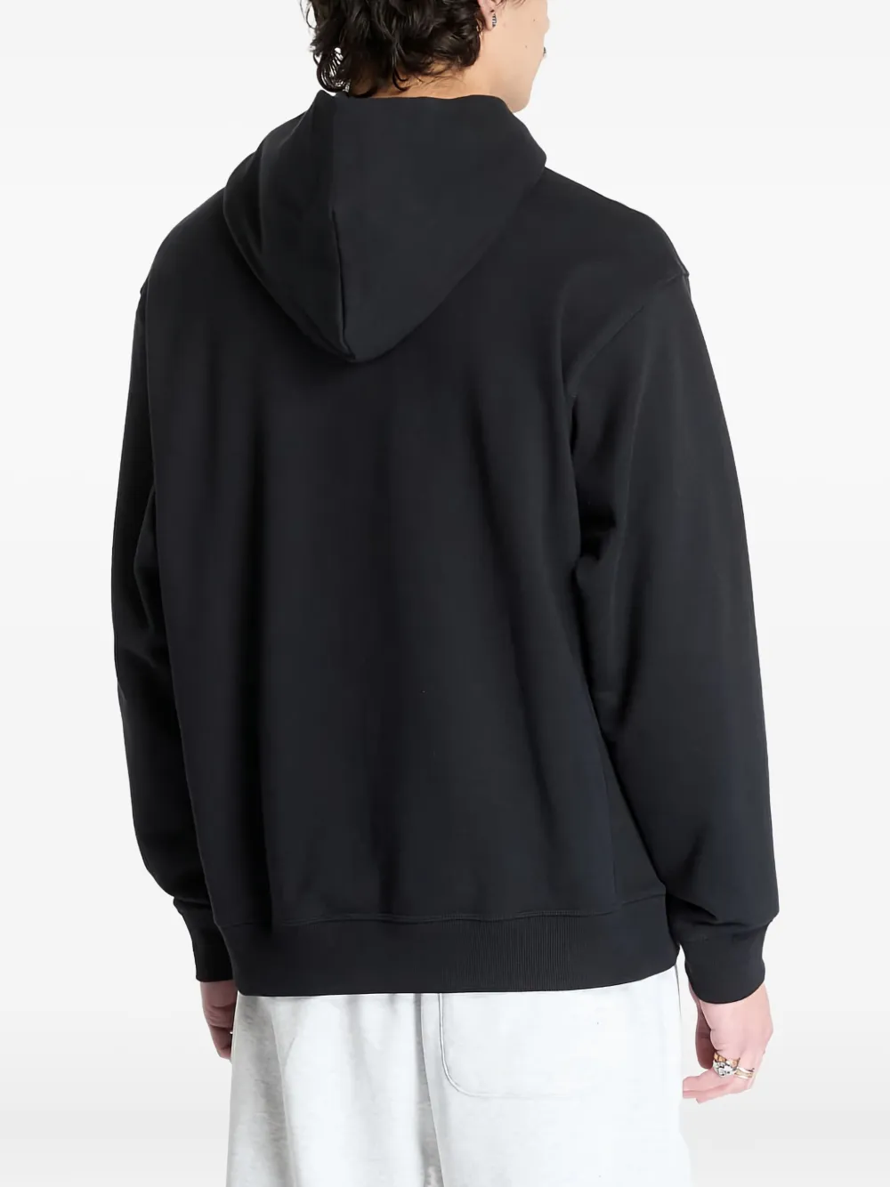 New Balance Badstof hoodie met logo Zwart