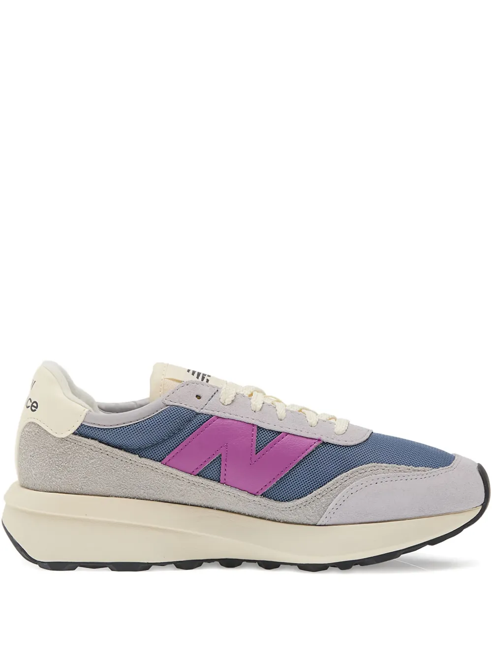 New Balance leather N logo low-top sneakers Black