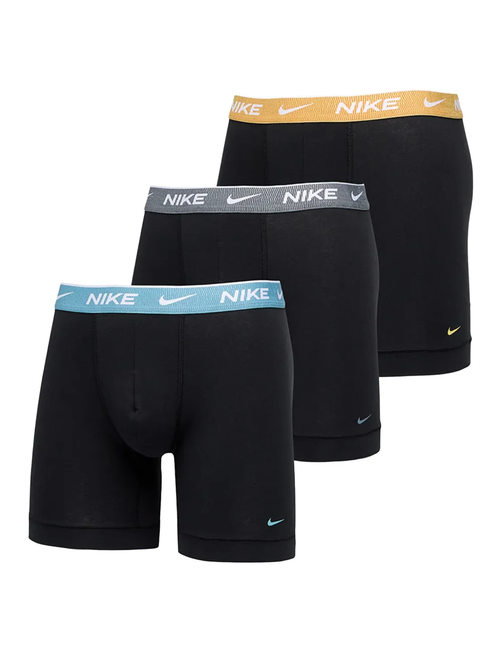 Nike Loogo-intarsia Boxers (pack Of Three) In Black