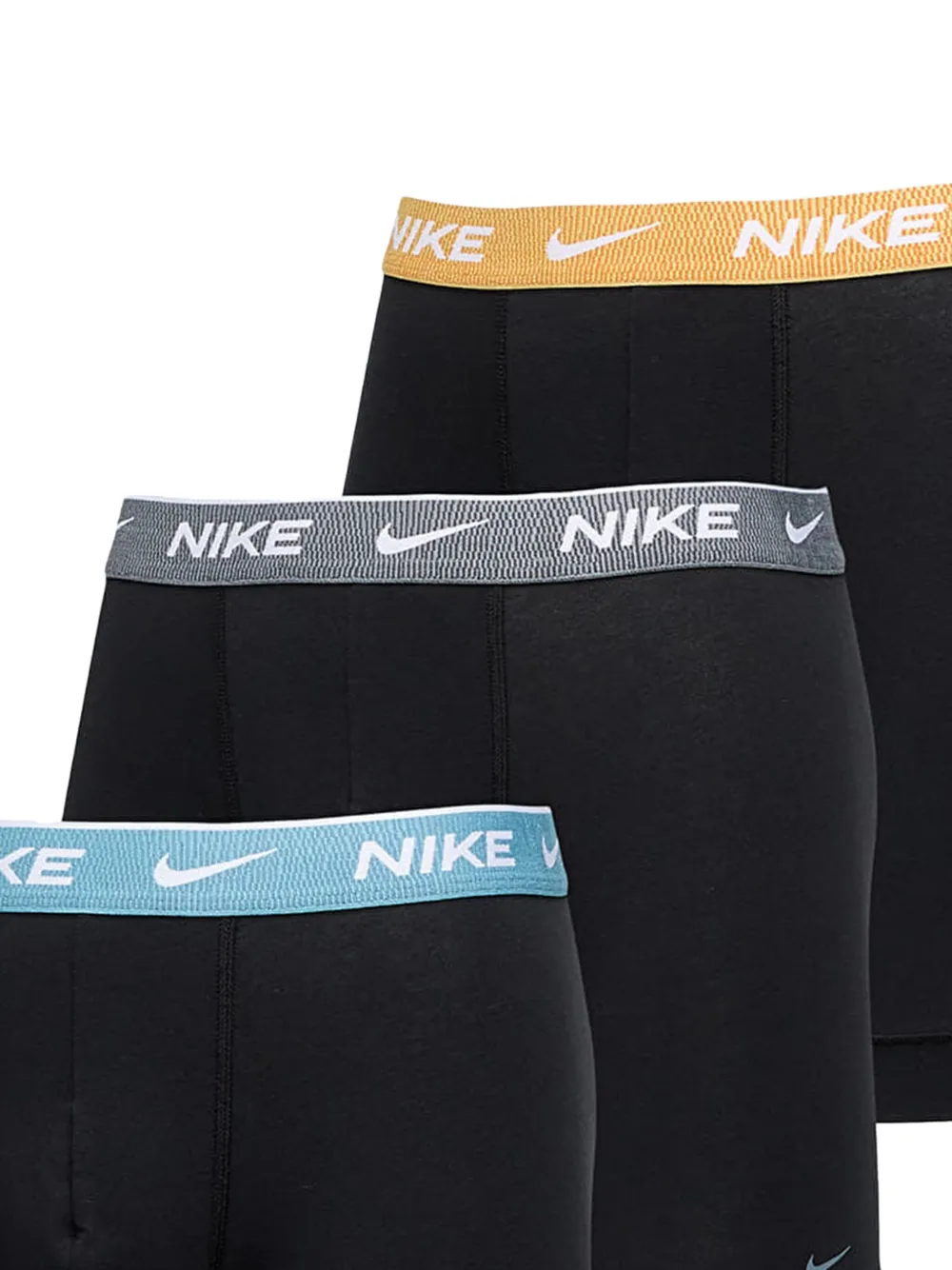 Nike Loogo-intarsia Boxers (pack Of Three) In Black