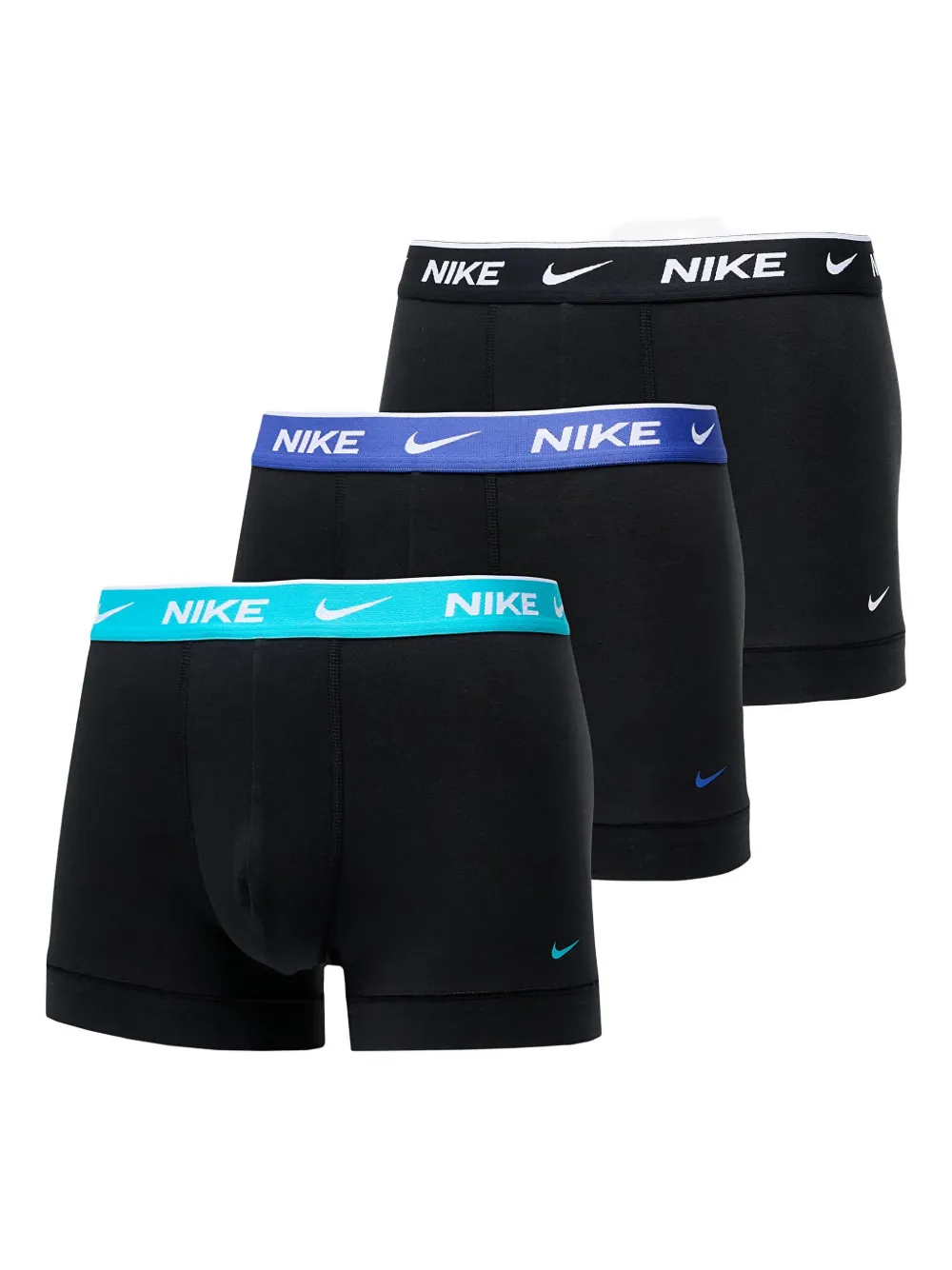 Nike Dri-FIT logo-waistband boxer trunks (pack of three) Zwart