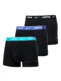 Nike Dri-FIT logo-waistband boxer trunks (pack of three) - Black