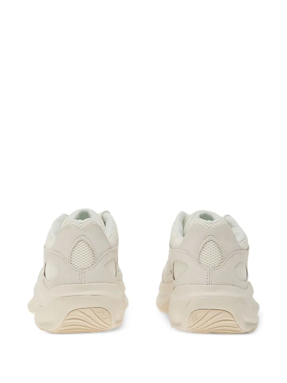 New Balance mesh-panelled leather trainers Neutrals