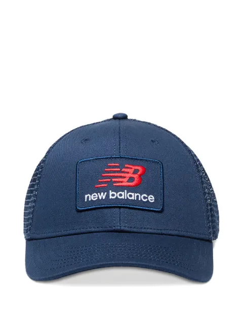 New Balance logo-patch trucker cap