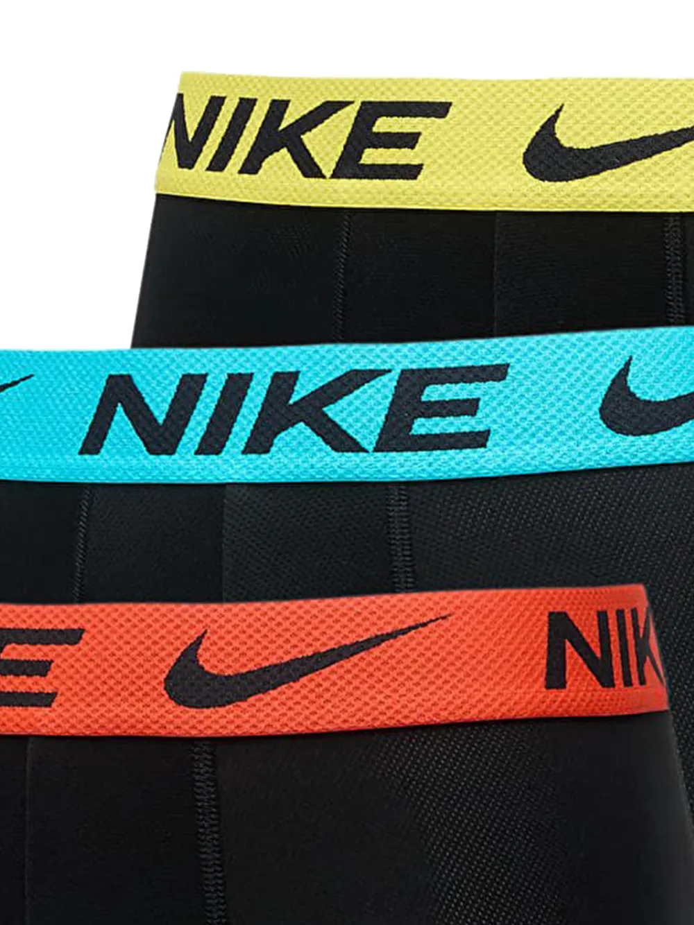 Nike Dri-fit Logo-waistband Boxers (pack Of Three) In Black