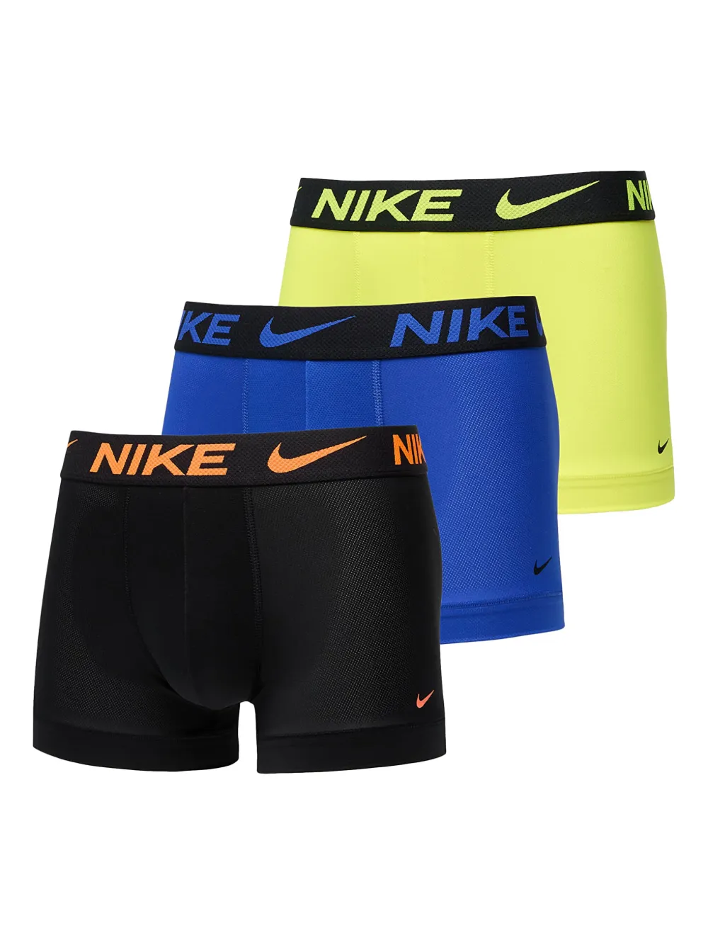 Nike Dri-fit Logo-waistband Boxers (pack Of Three) In Black