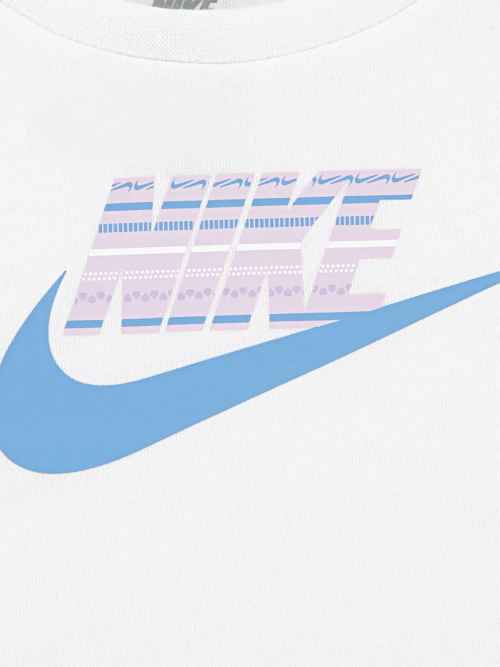 Nike Kids logo-print shorts set Blauw