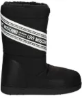 Love Moschino logo-print snow boots - Black