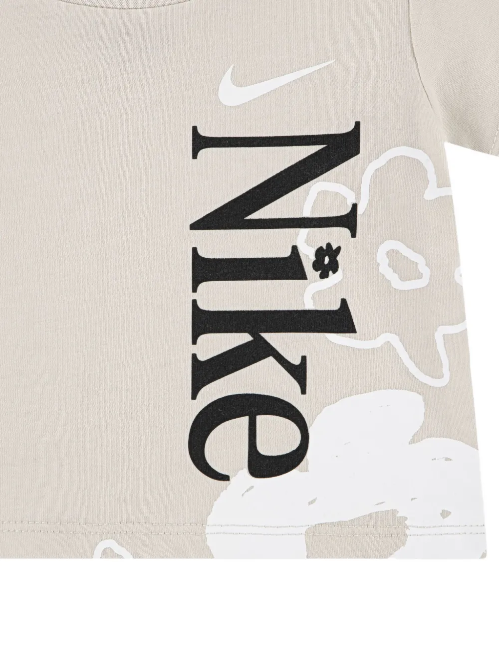 Nike Kids Shorts set met bloemenprint en logo Zwart
