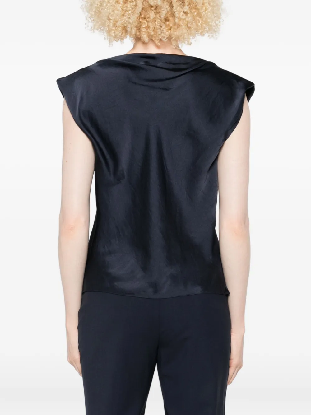 Theory Mouwloze top Blauw