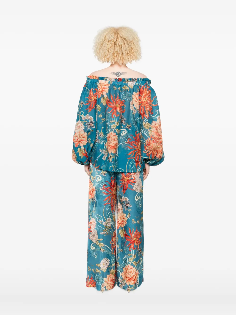 Alemais Floral-print Off-shoulder Blouse In Multi