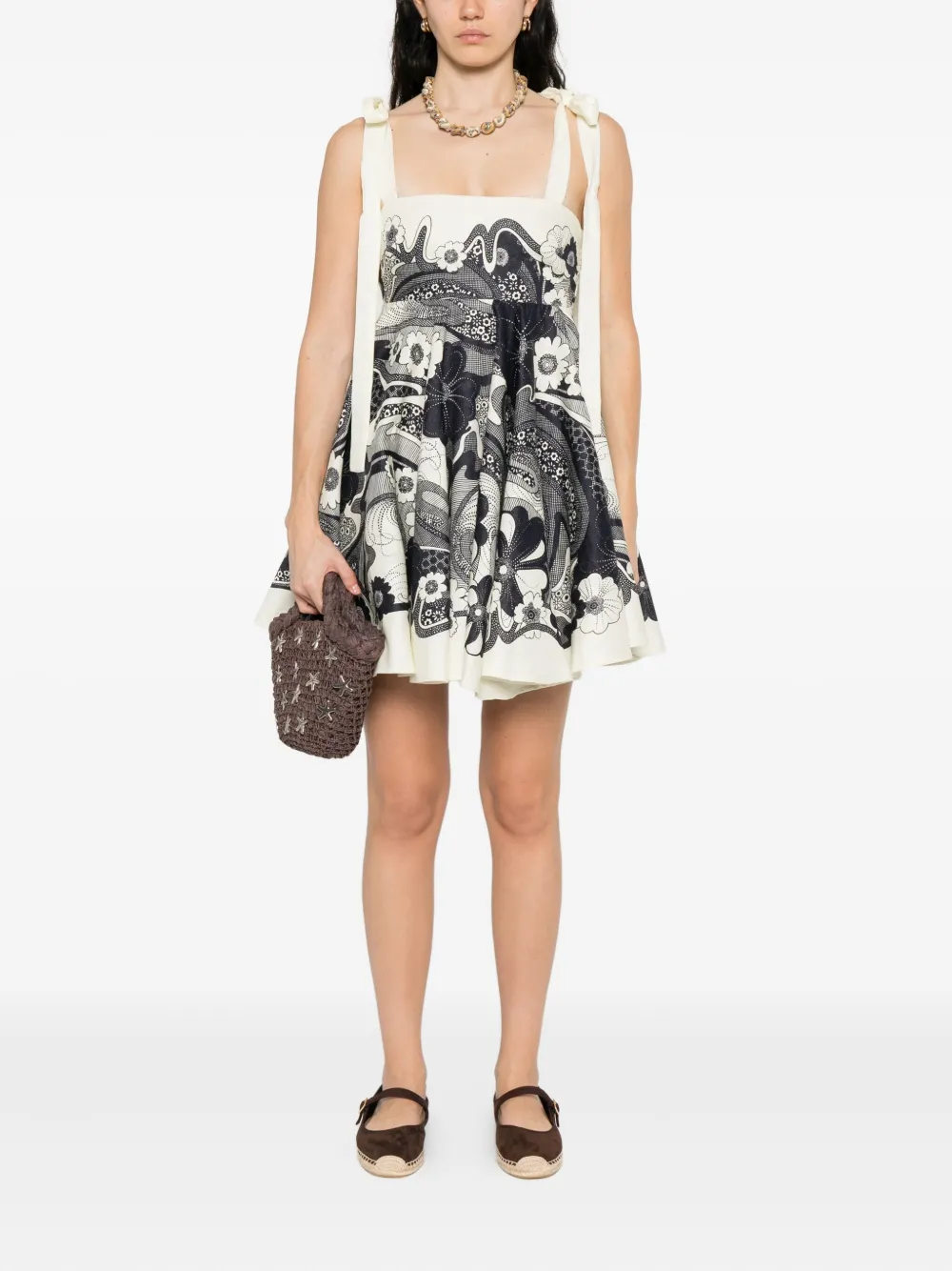 ALEMAIS Mickey floral-print mini dress | Vestidos de día | Image 2