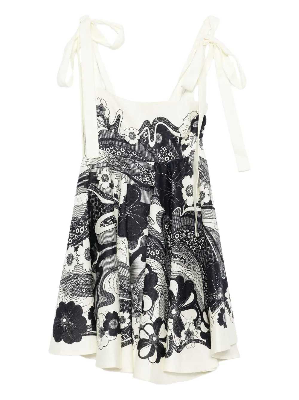 Mickey floral-print mini dress