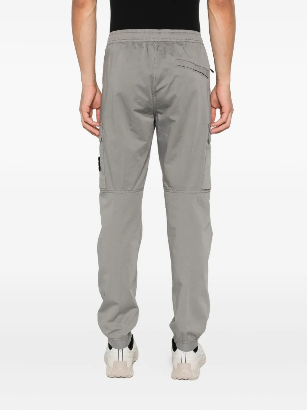 Stone Island Cargo broek met elastische tailleband Grijs
