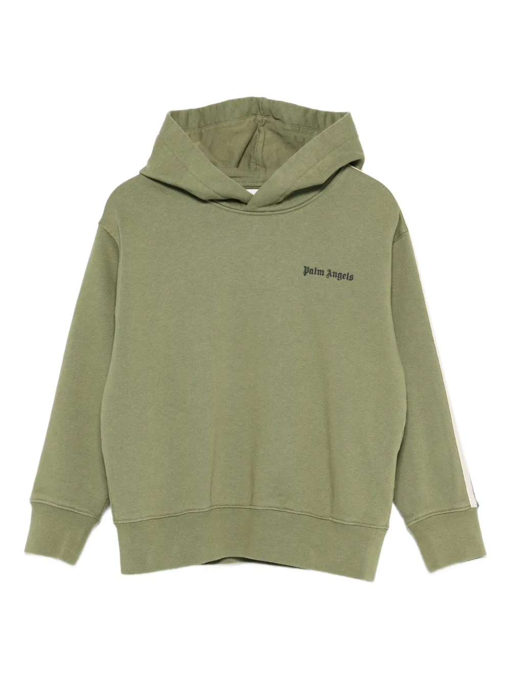 Palm Angels Kids stripe-detail hoodie Groen