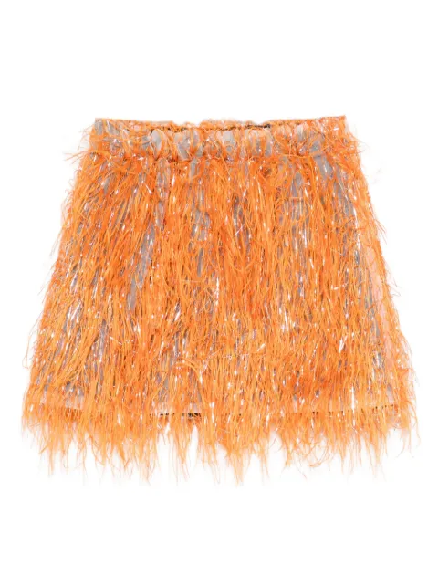 Douuod Kids all-over fringed skirt