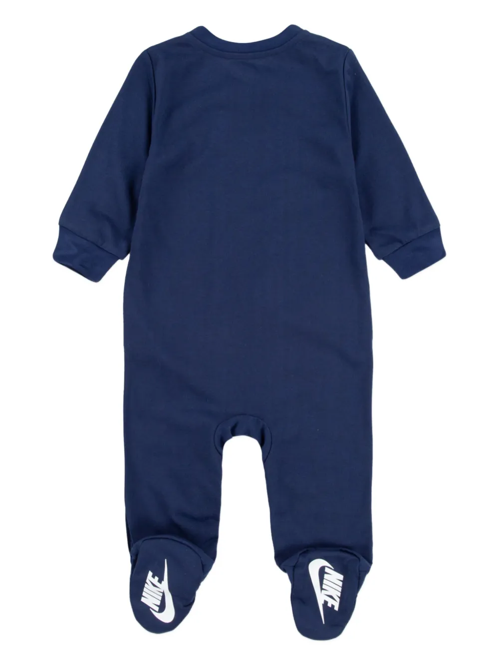 Nike Kids Twee rompers met logodetail en rits Blauw