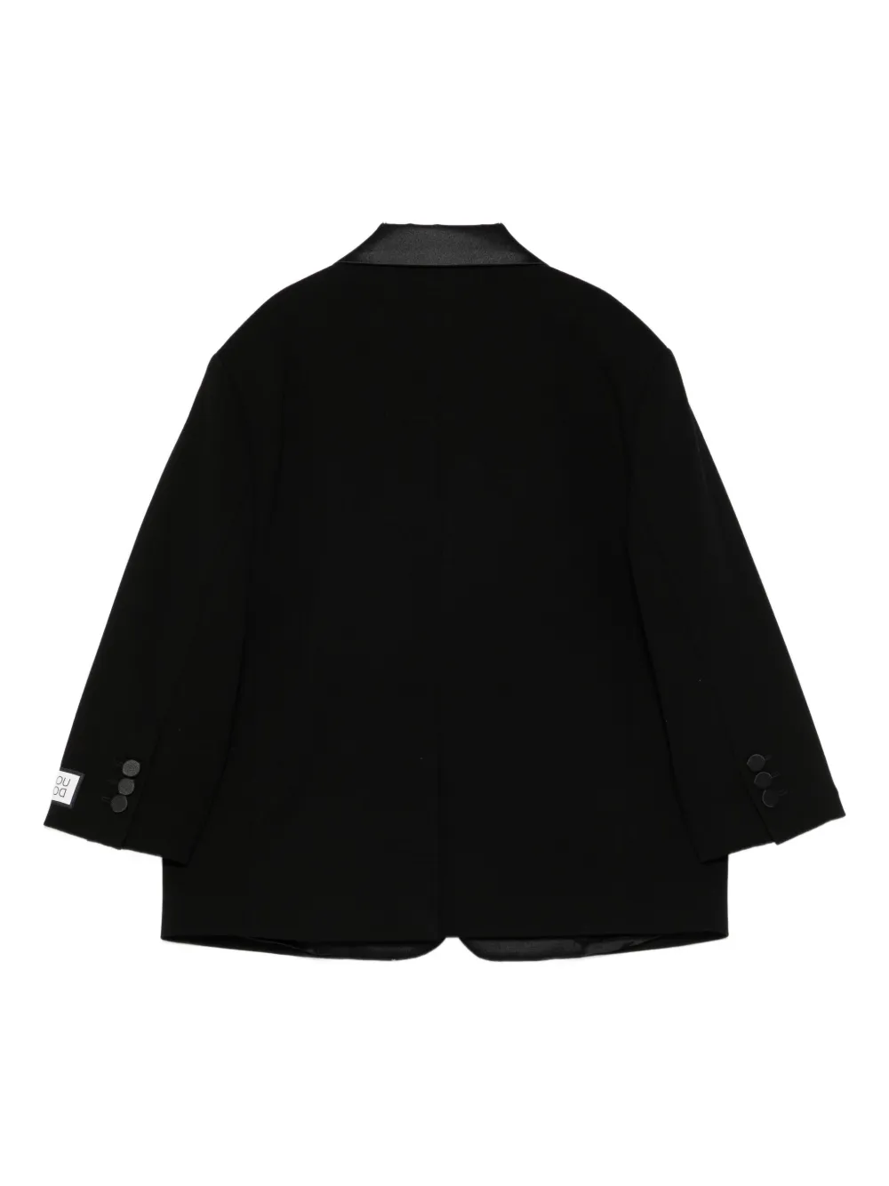 Douuod Kids notch-lapel three-button blazer Zwart