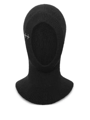 Rick Owens リブニット バラクラバ | ブラック | FARFETCH JP