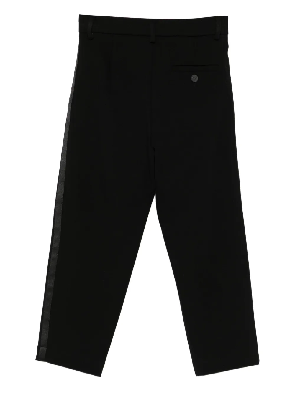 Douuod Kids stripe-detail trousers Zwart