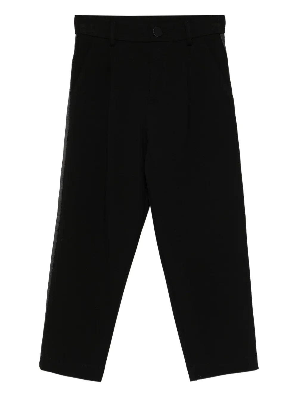 Douuod Kids stripe-detail trousers Zwart