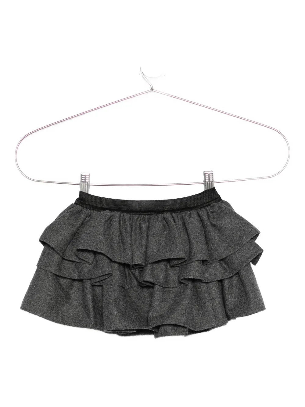 Douuod Kids layered ruffled skirt - Grigio
