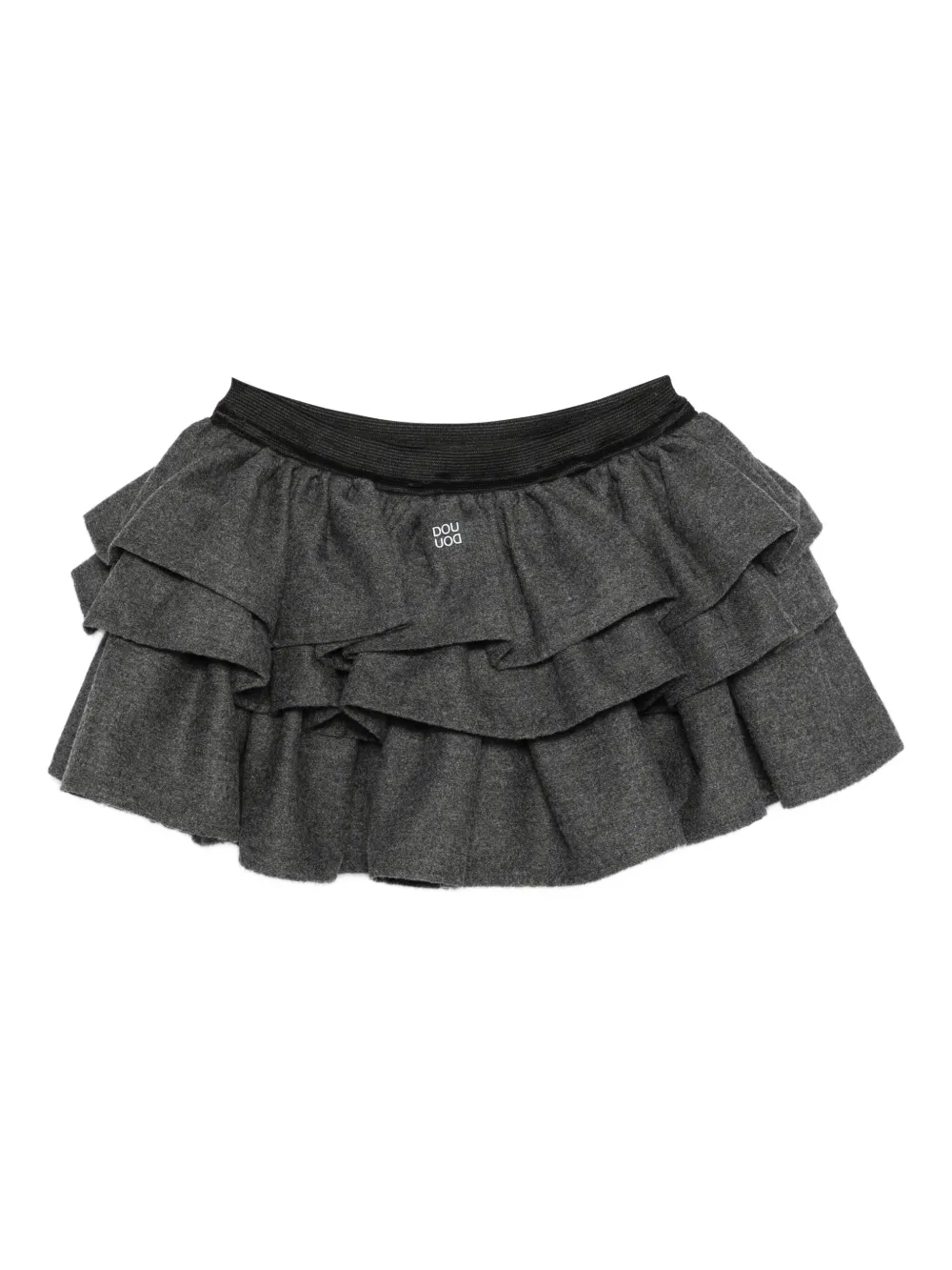 Douuod Kids layered ruffled skirt Grijs