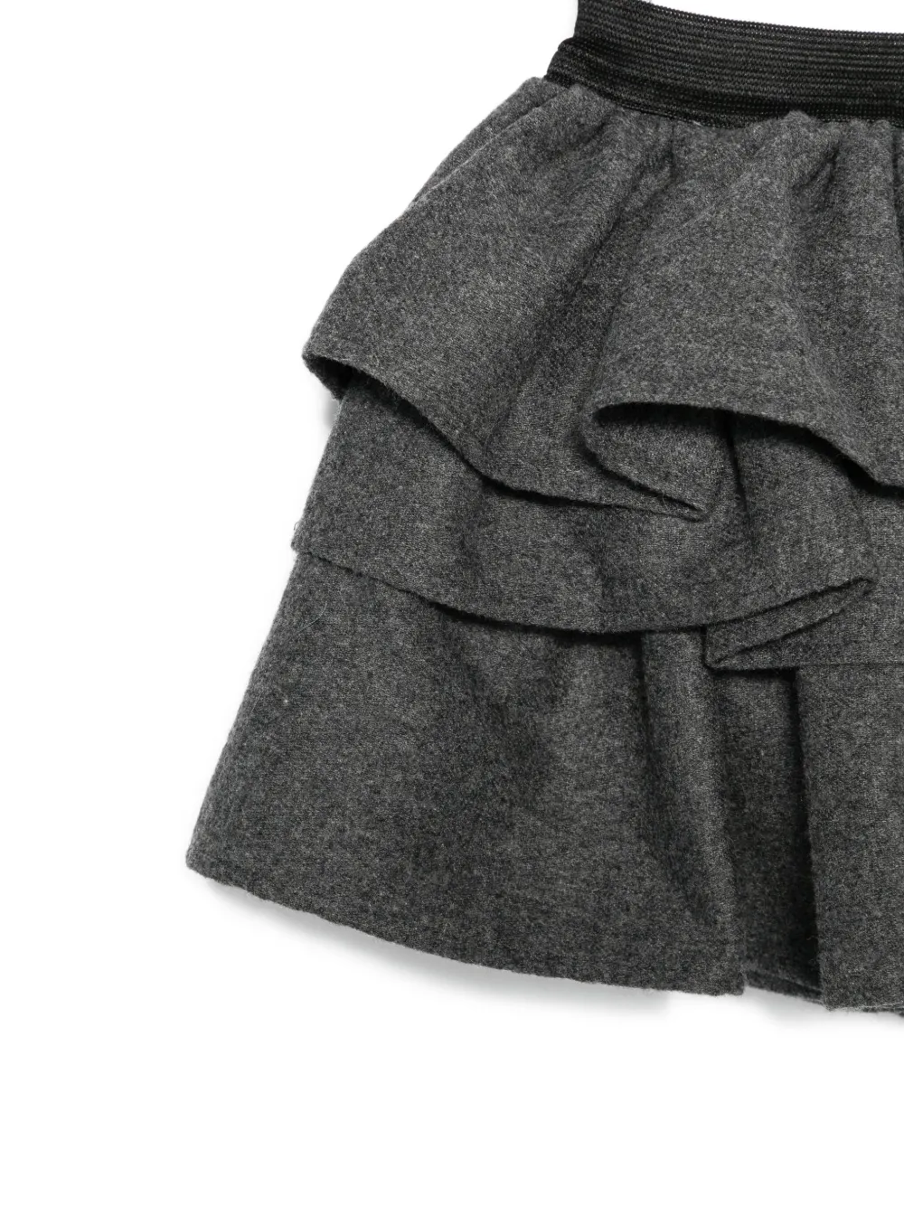 Douuod Kids layered ruffled skirt Grijs