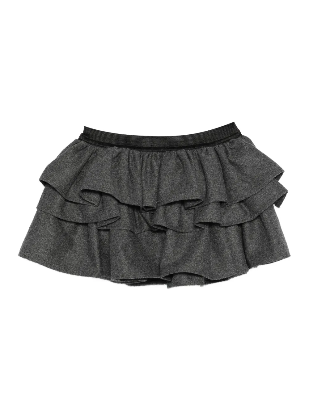 Douuod Kids layered ruffled skirt Grijs