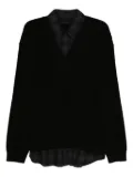 Juun.J layered sweater - Black