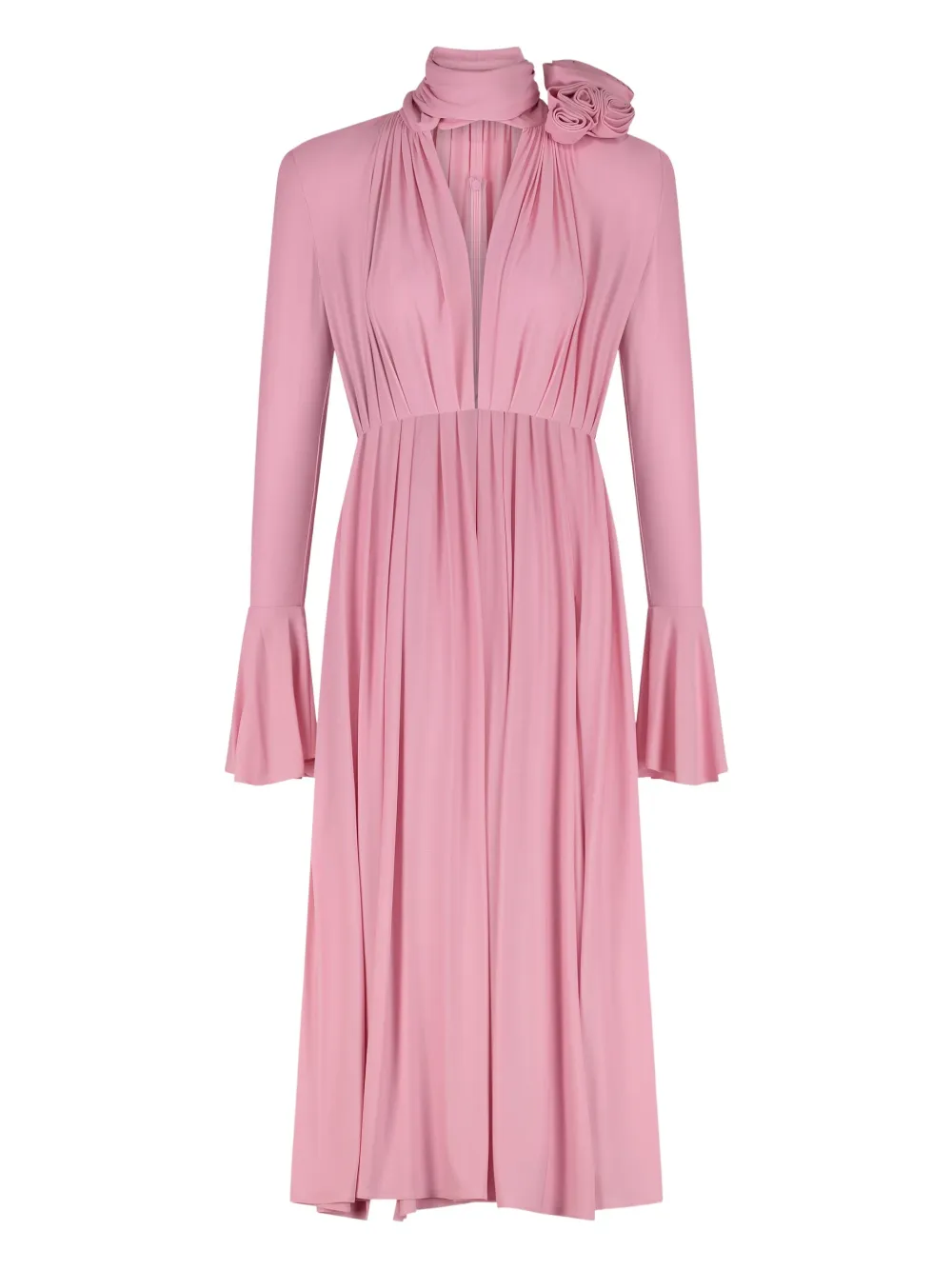 Magda Butrym flower-detailed flared dress Roze