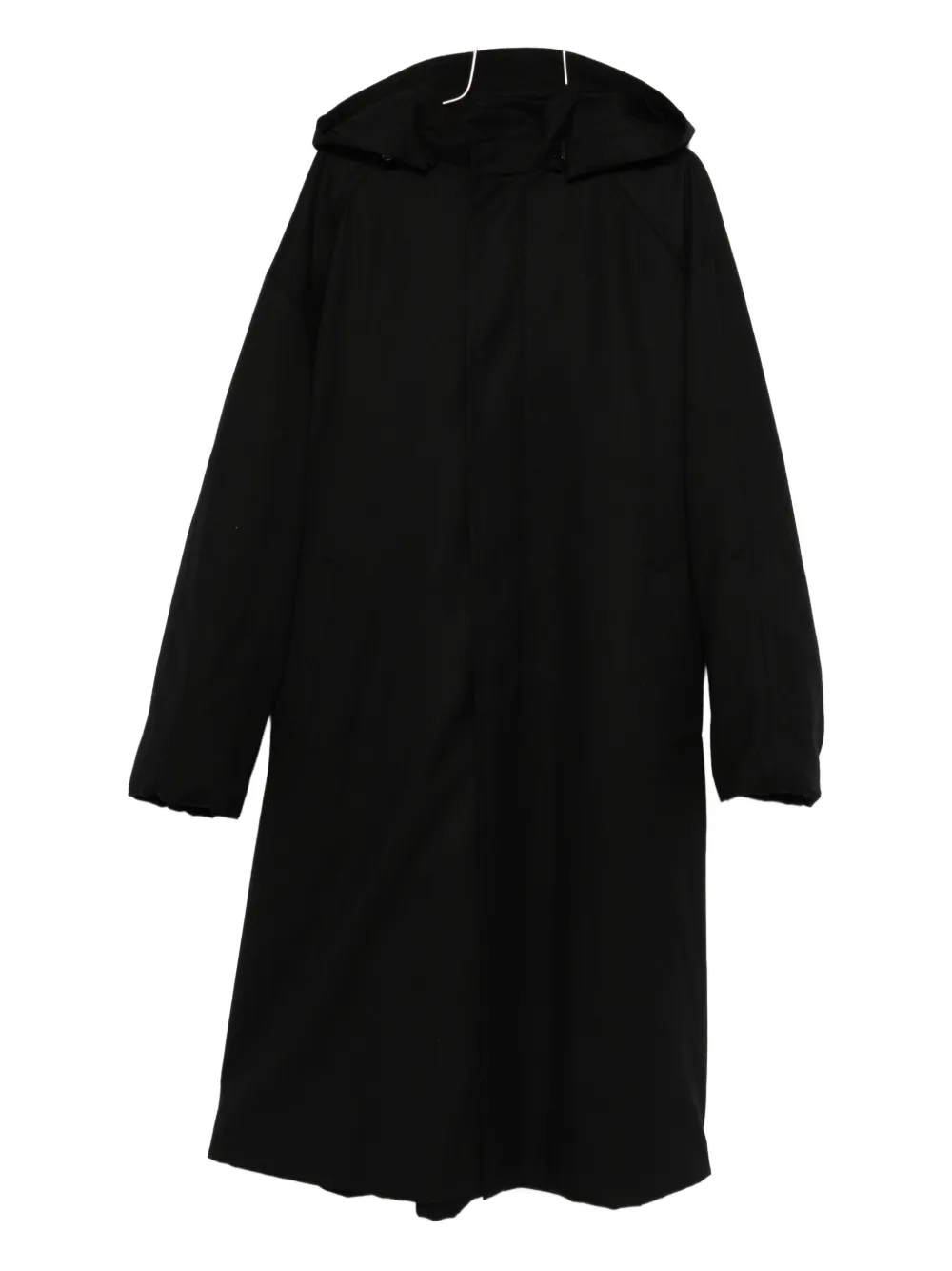 Juun.J hooded wool coat - Nero