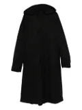 Juun.J hooded wool coat - Black