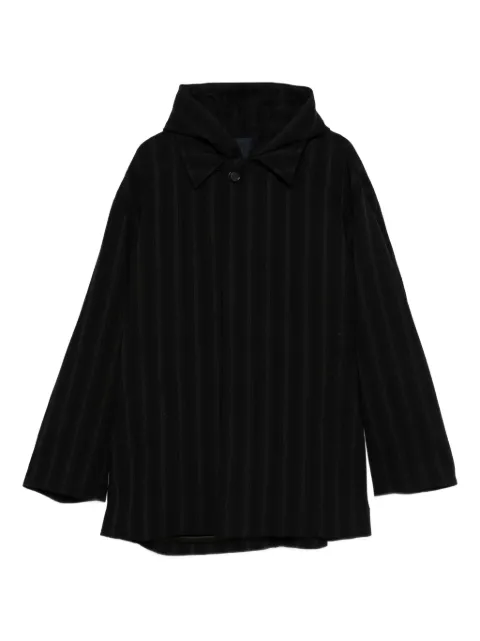 Juun.J hooded striped coat