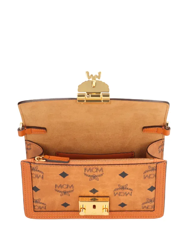 MCM Tracy モノグラム クラッチバッグ | ブラウン | FARFETCH JP