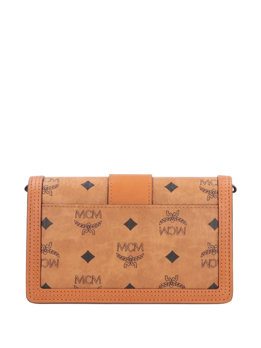 MCM Tracy monogram clutch Bruin