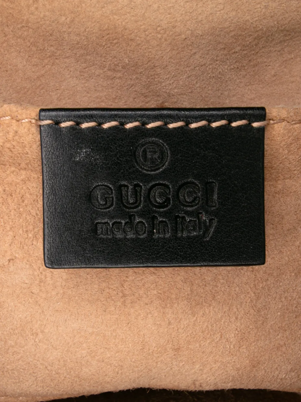 Gucci Pre-Owned 2016-2025 スモール パール スタッズ レザー