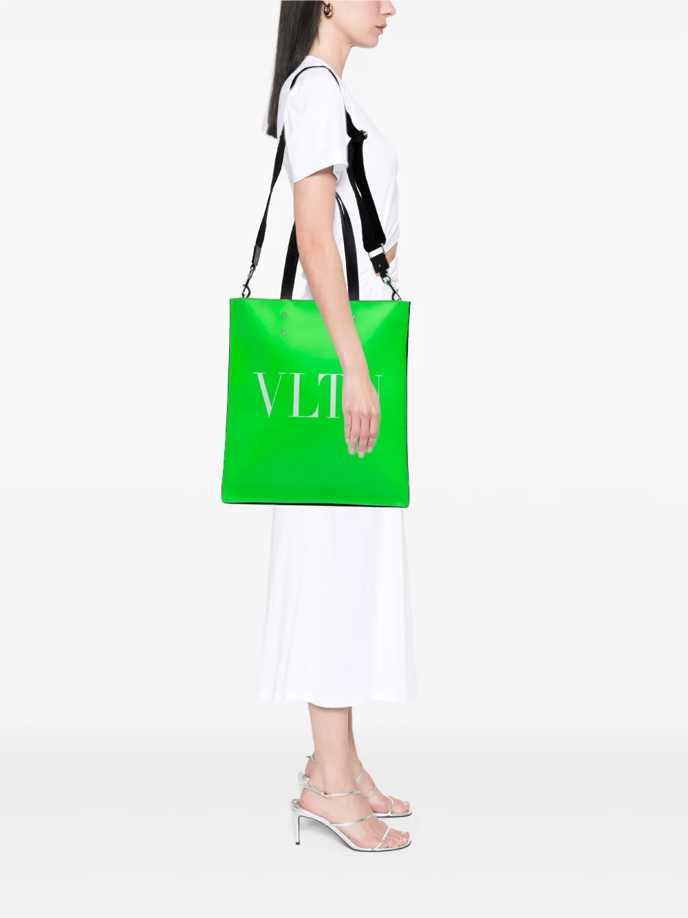 Valentino Garavani Pre-Owned 2018-2025 Leather VLTN satchel | Pre-Owned | Image 2