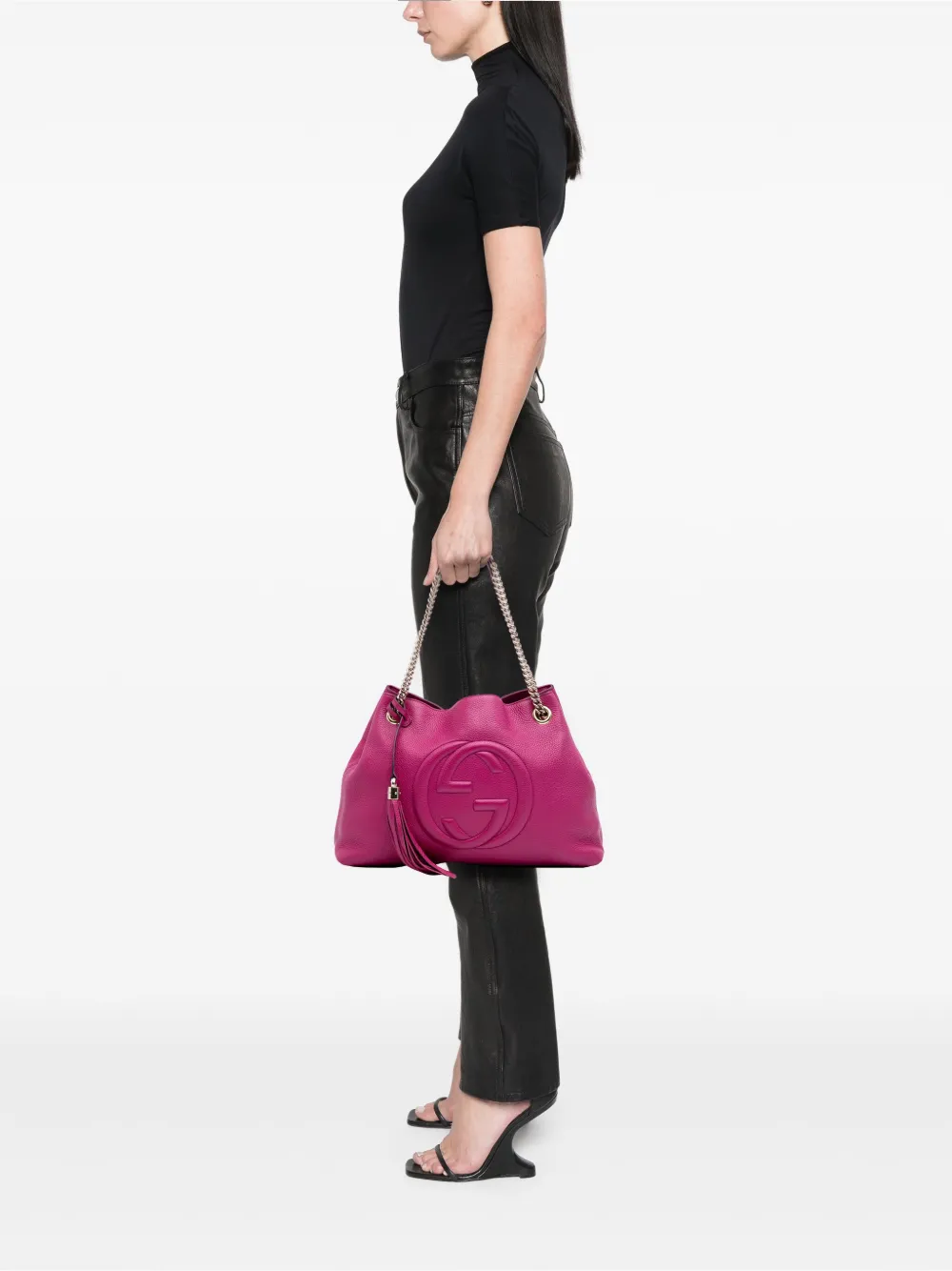Gucci Pre-Owned 2016-2025 Medium Leather Soho Chain tote bag | Pre-Owned | Image 2