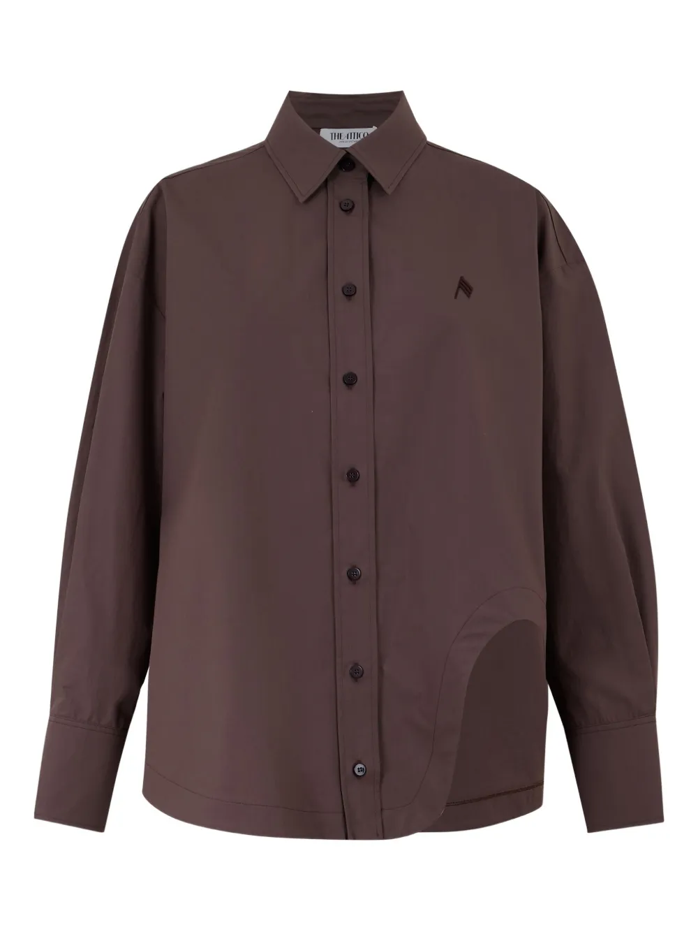 The Attico cotton shirt - ブラウン The Attico cotton shirt - ブラウン
