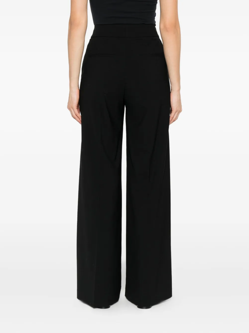 Peserico pleat-detail trousers Zwart